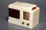 Alabaster with Tortoise Sentinel 195ULTA &rsquo;Push-Button&rsquo; Catalin Radio